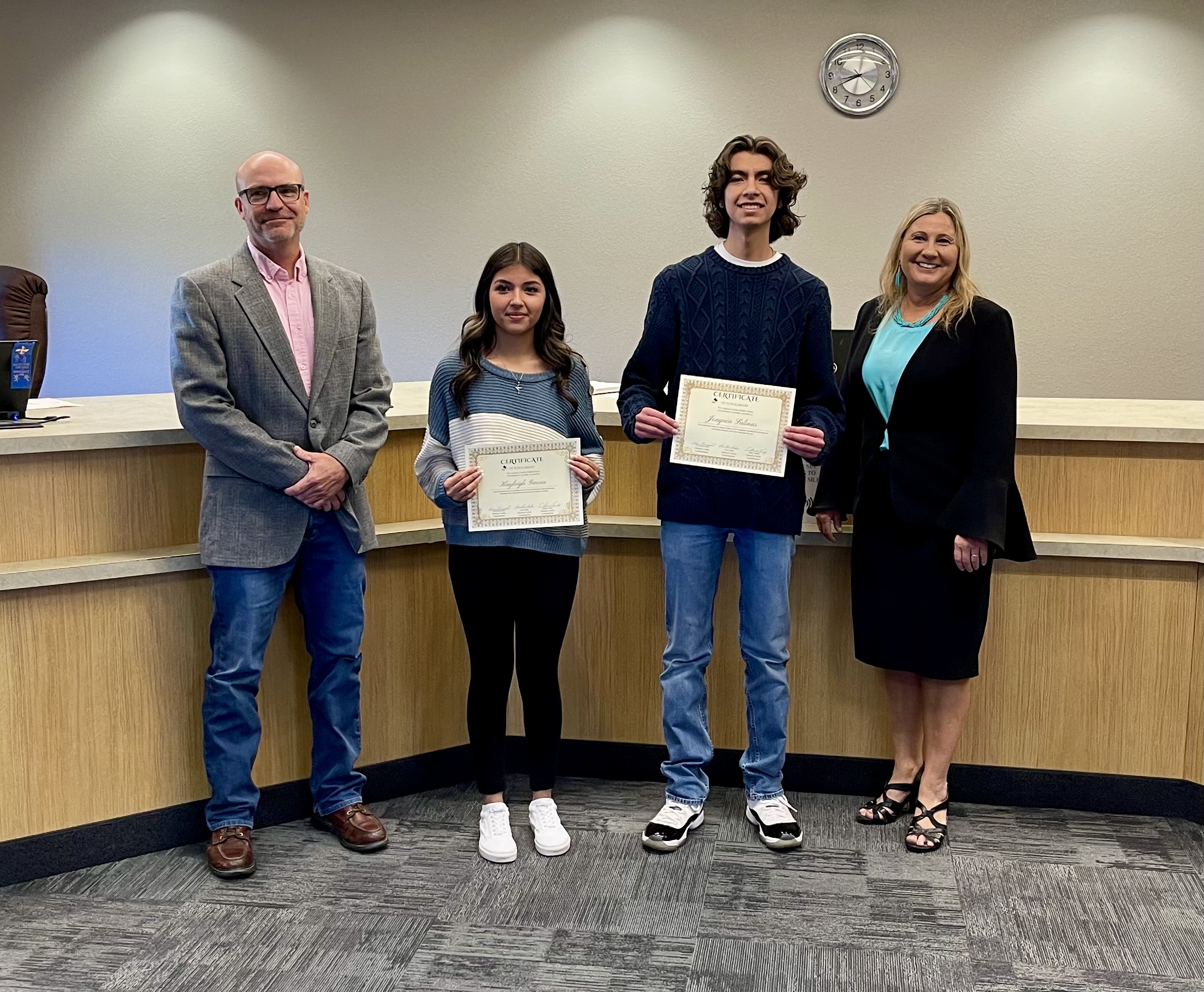 Commissioners Recognize Scholarship Winners