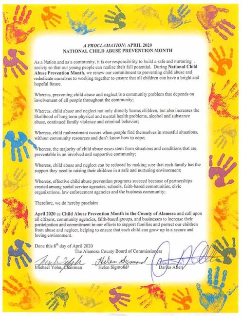 National Child Abuse Prevention Month Proclamation