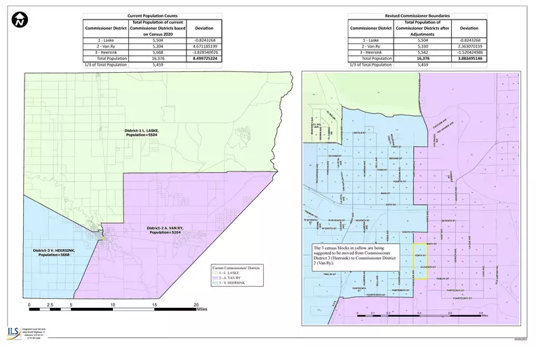 Proposed New County Commissioner Redistricting 